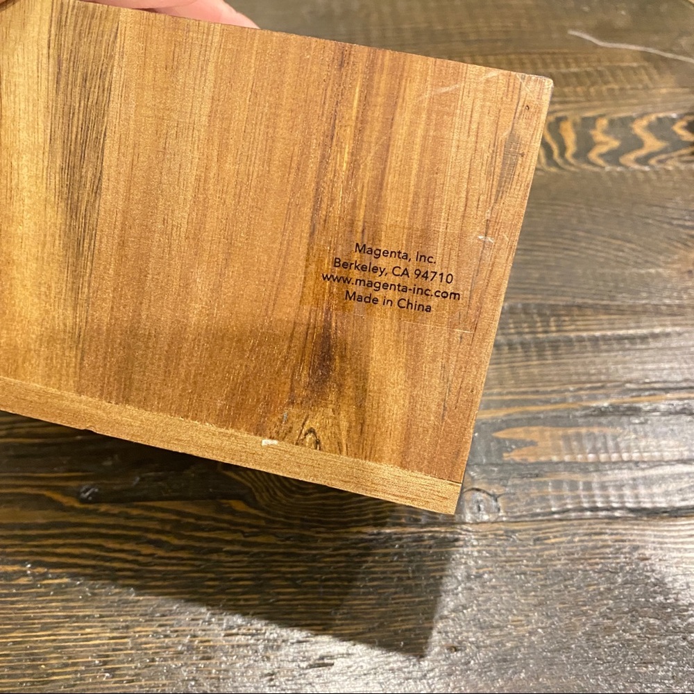 RAE DUNN Wood block perpetual Desktop Calendar - Picture 5 of 5